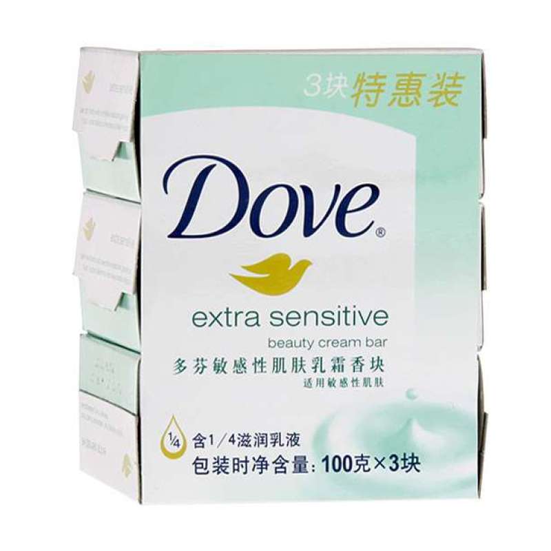 多芬敏感性肌肤香块三块装100g*3