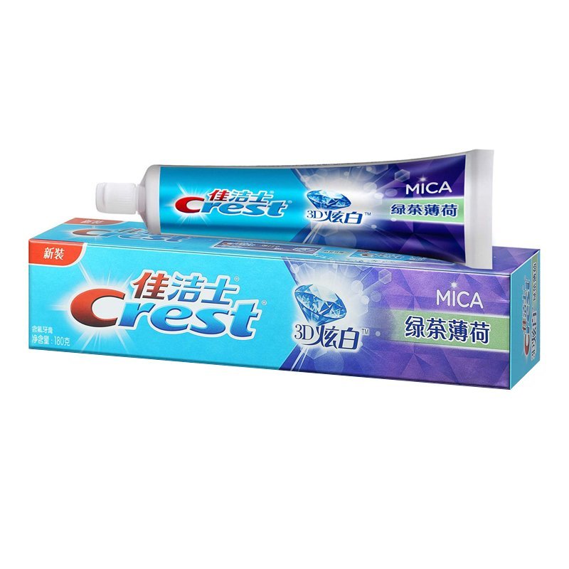 佳洁士炫白莹闪牙膏180g