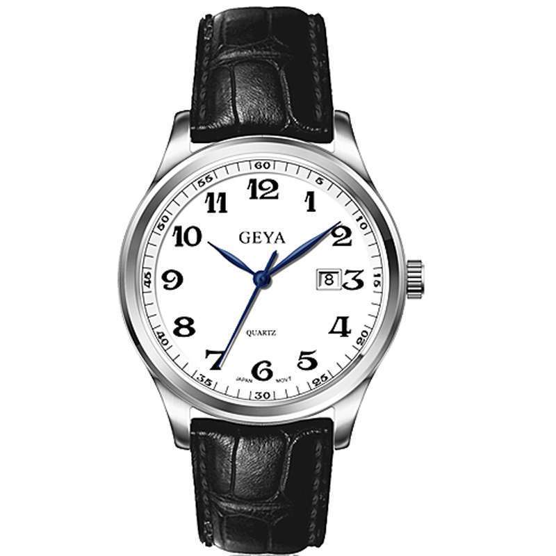 格雅geya情侣款手表白盘男表go6153gkw