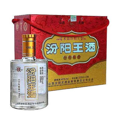 水晶十年汾阳王礼盒45度225ml(2瓶装)