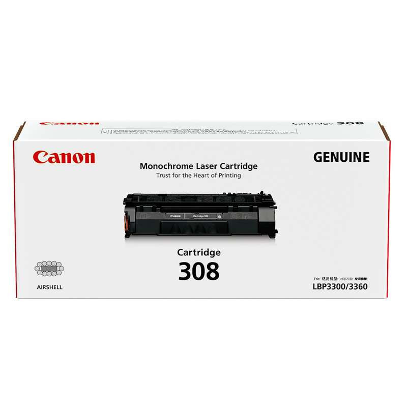 佳能 (Canon) 黑色硒鼓 Cartridge 308