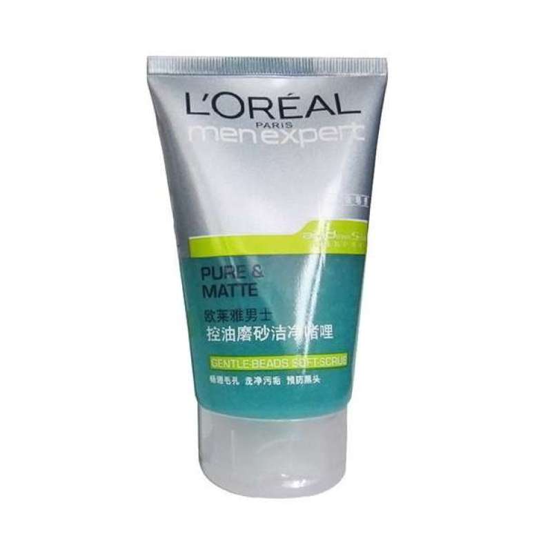 欧莱雅L’OREAL男士控油净化磨砂者哩100ml