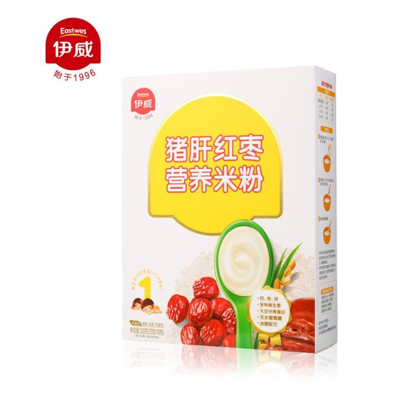 伊威(eastwes)猪肝红枣营养米粉250g