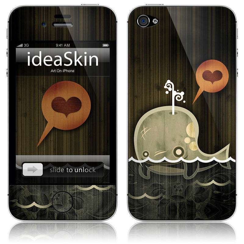 IdeaSkin苹果iPhone4S保护膜鲸鱼的迷恋
