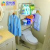 宝优妮马桶架置物架浴室洗澡间落地多层塑料收纳架阳台上方储物架 DQ0053A象牙色