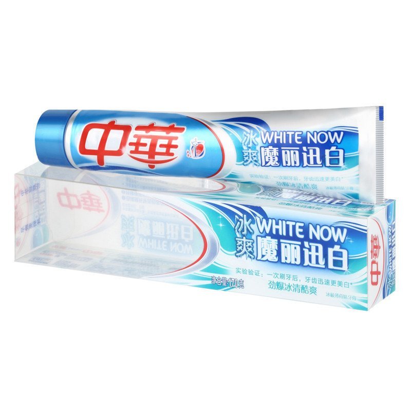 中华魔丽迅白冰极薄荷味170g