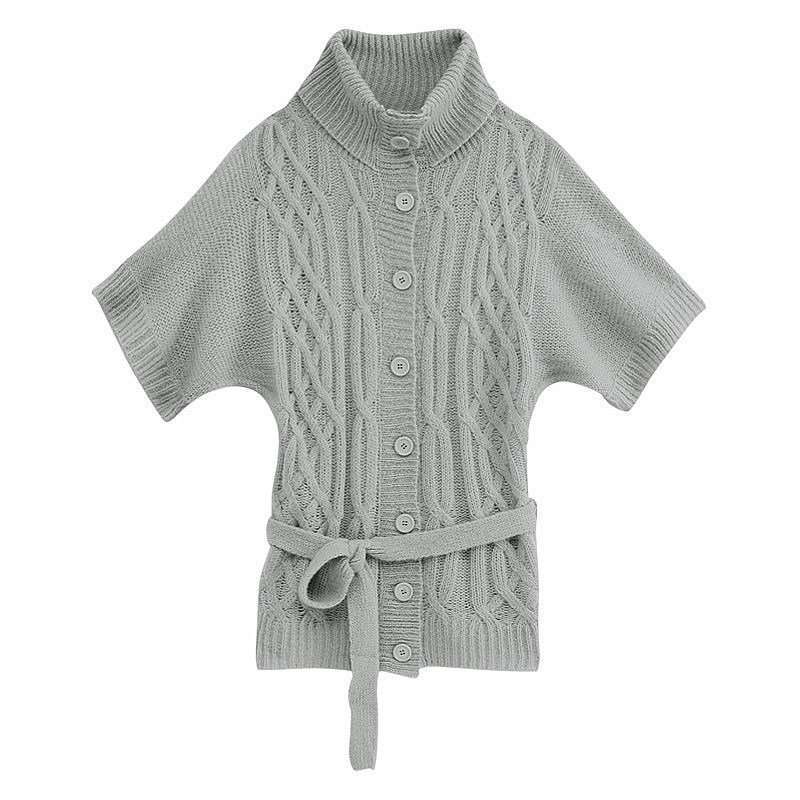 VANCL凡客诚品 开衫短袖毛衣 灰色 M