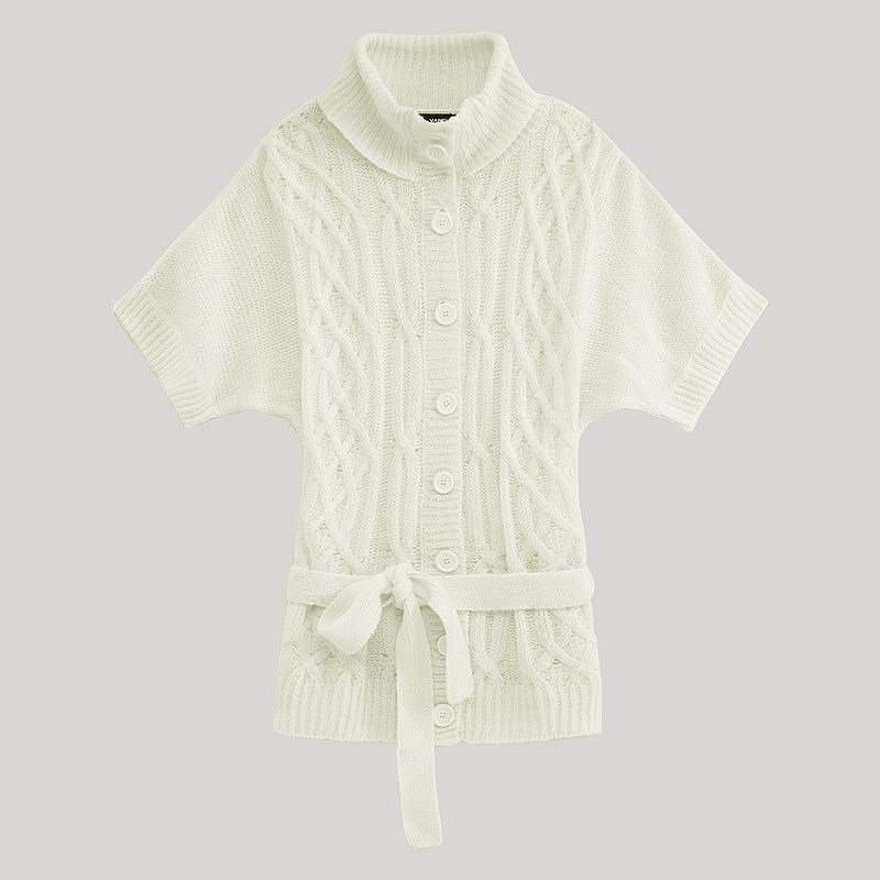 VANCL凡客诚品 开衫短袖毛衣 白色 M