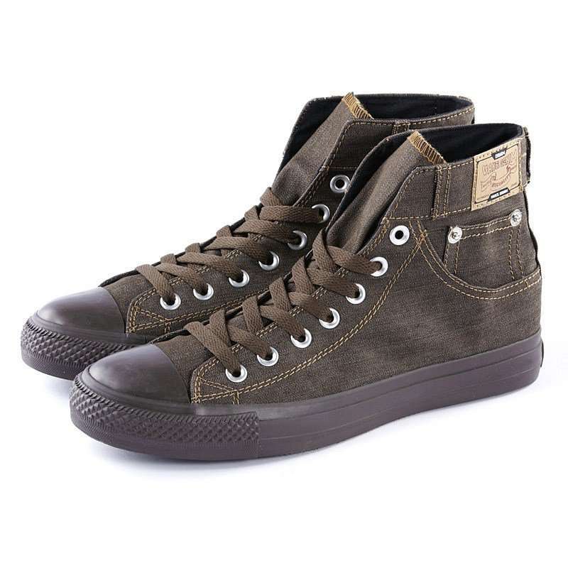 VANCL凡客诚品 Cowboy系列-Jeans高帮帆布鞋 牛仔棕 39