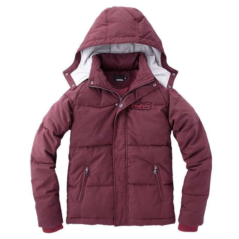 VANCL凡客诚品 街头时尚简约气质型短款羽绒服（情侣男款） 红色 M