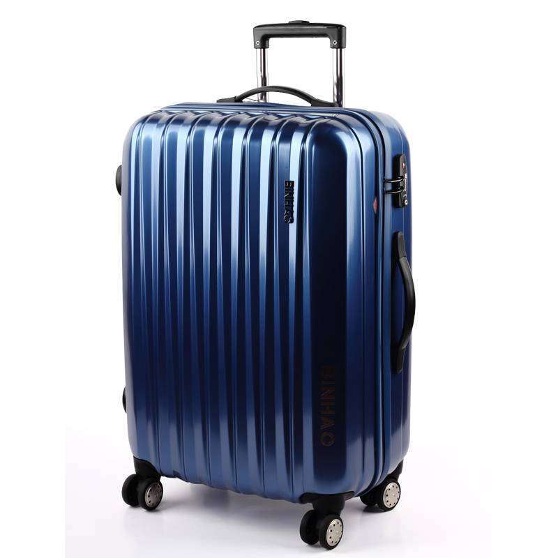 宾豪正品进口PC材料拉杆箱包旅行箱行李箱998383HA-24蓝色