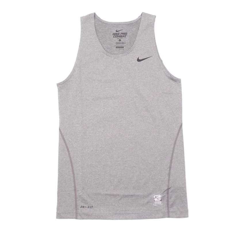 NIKE耐克 男子PRO 紧身针织背心272434-021灰色S
