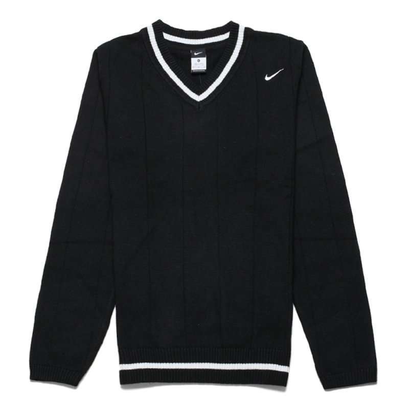 NIKE耐克 2012新款男子运动针织套头衫480226-010黑色XS