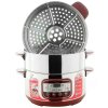 美的（Midea)SYS28-22优质不锈钢 智能 可预约 电蒸锅 3层蒸锅