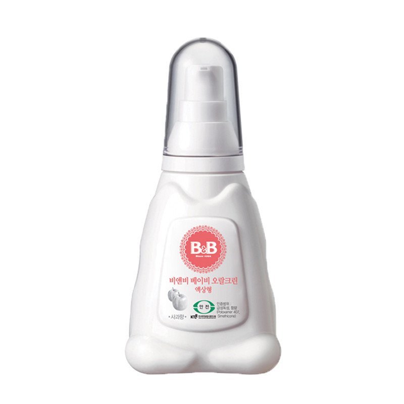 保宁B&B 婴儿口腔清洁剂 宝宝无氟液体型牙膏苹果味70g 0-2岁
