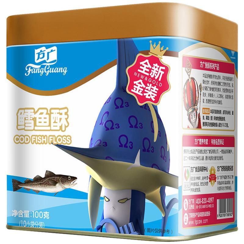 方广野生鳕鱼酥100g