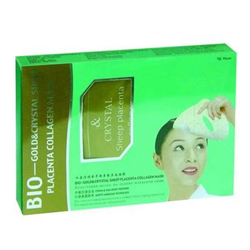 金伯莱丝水晶活性金羊胎素胶原面膜7贴/盒