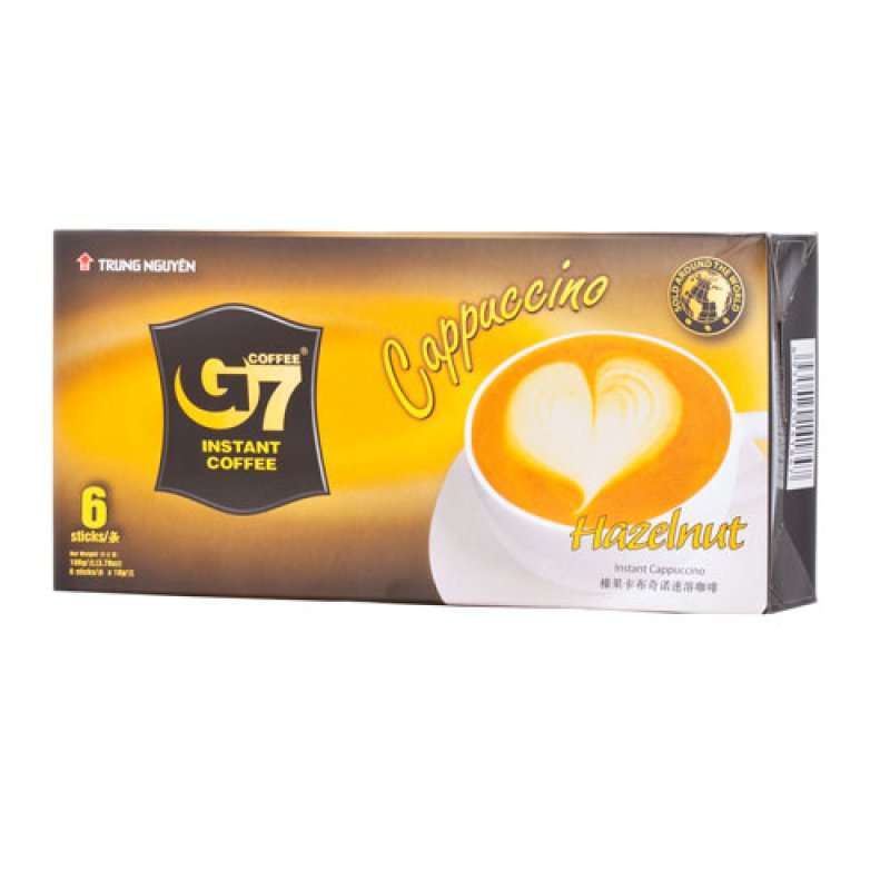 中原G7榛子味卡布奇诺咖啡108g