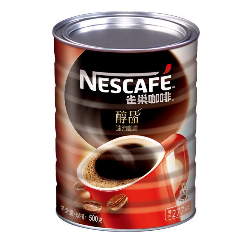 雀巢咖啡 醇品速溶咖啡500g/罐