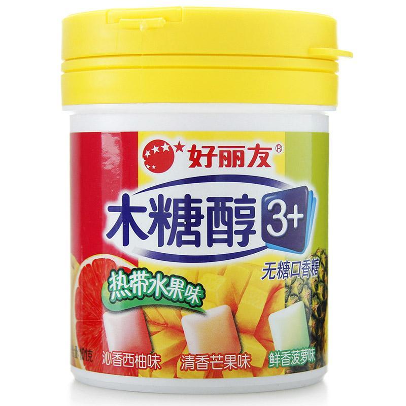 好丽友新木糖醇3+葡萄/西柚/菠萝101g*2
