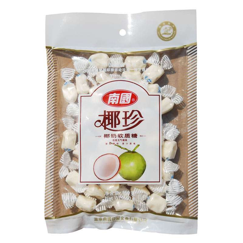 椰园海南特产椰子软糖250g
