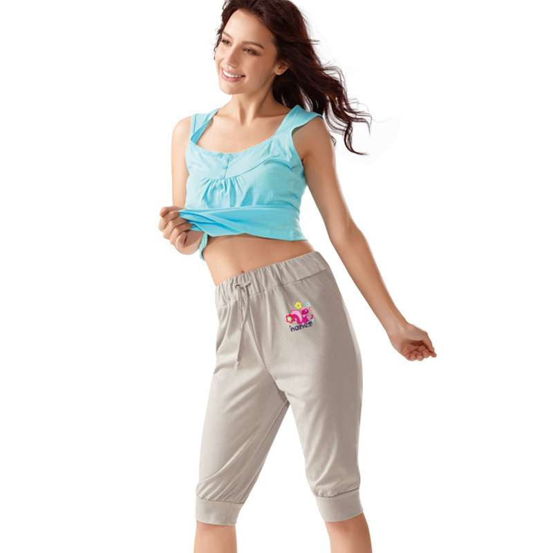 恒适 Hanes女式中裤灰绿(L)MLW353.560.L