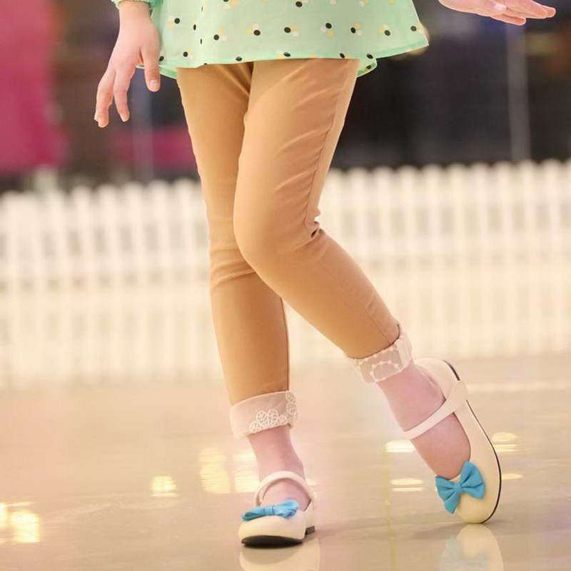 笛莎2013新品春款童装女童打底裤糖果色百搭打底裤1310408驼色150