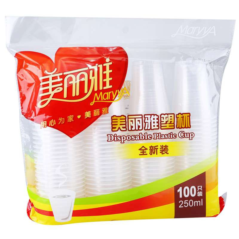 美丽雅塑杯250ml（100只装）