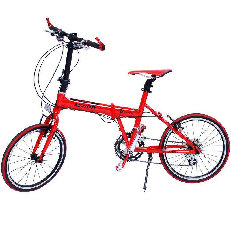 DTFLY飞行 20寸超轻快速折叠自行车2013款骑士20916 16级变速跑车红