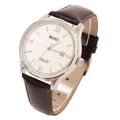 boss时尚经典系列ba013半透明全自动机械男表(白色)