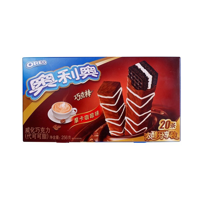 奥利奥巧克棒家庭装摩卡咖啡味12.8gx20