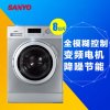 三洋（SANYO）8公斤全自动变频滚筒洗衣机DG-F8026BS（银灰色）