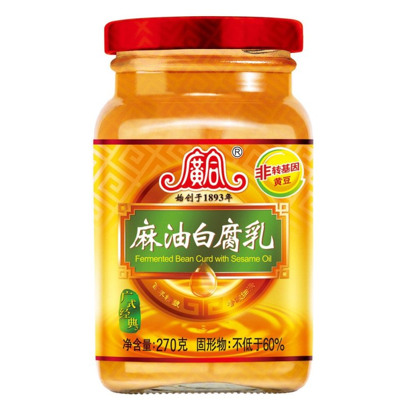 广合腐乳(白味)270g