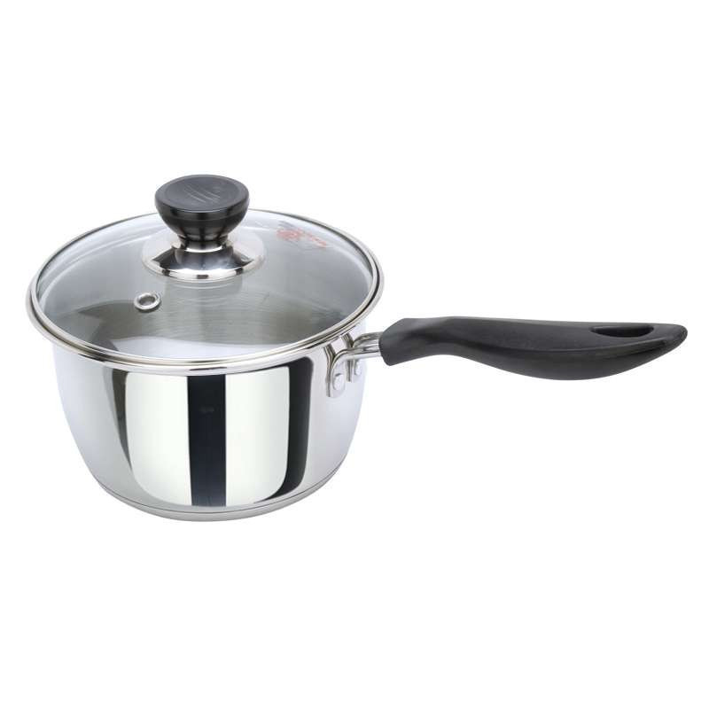 美厨MAXCOOK304不锈钢不锈钢三层复底奶锅16cm LN116