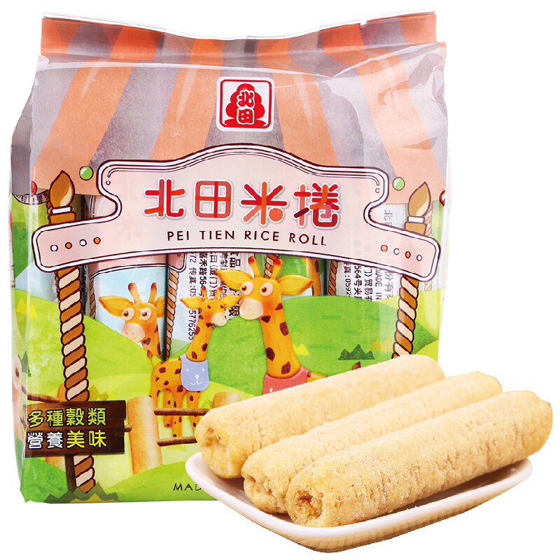 北田米卷蛋黄口味(焙烤型膨化食品)150g