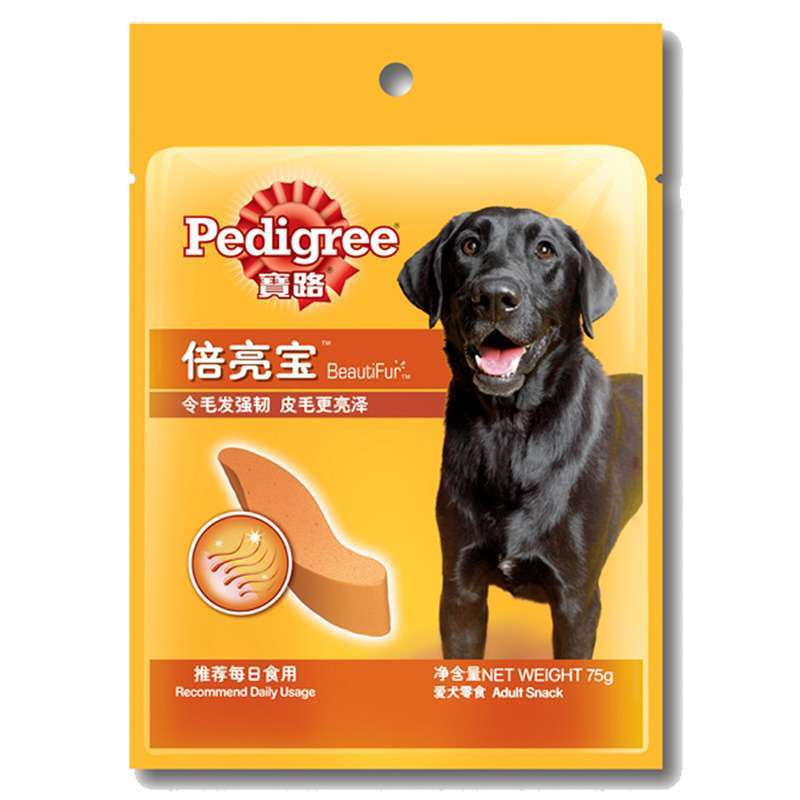 宝路 狗狗 宠物零食 宠物倍亮宝 75g*12包（适合1岁以上成犬）