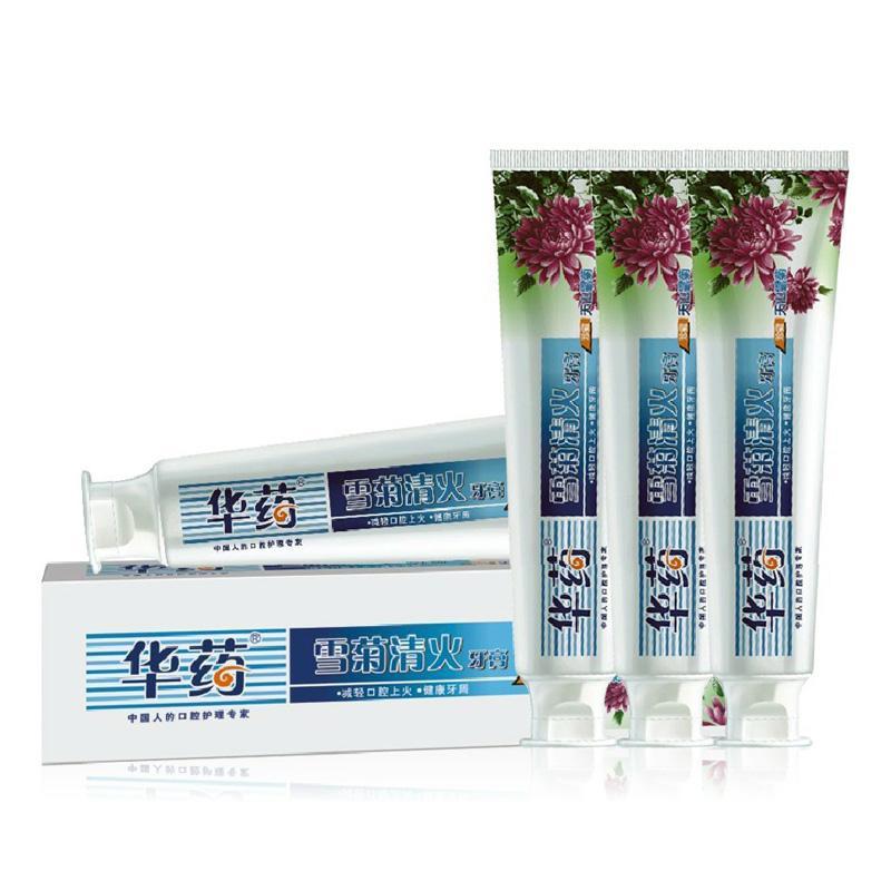 华药 雪菊清火牙膏(天山雪菊）105g*3支装