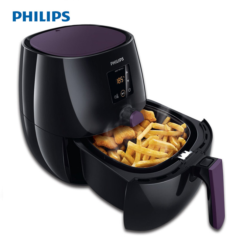 飞利浦(Philips) 低脂肪真空无油空气炸锅电炸锅HD9232/30 黑色