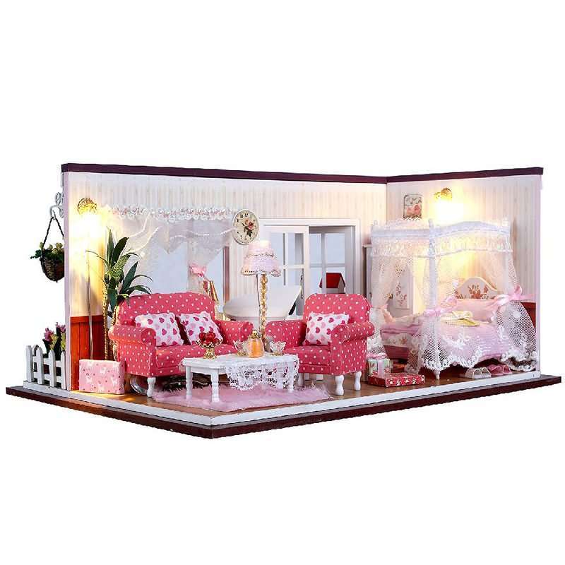 DIY小屋 爱的蜜方 手工拼装迷你房子模型 13820