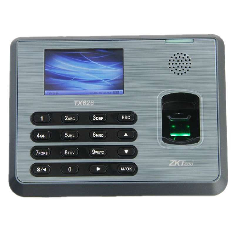 ZKTECO/熵基科技TX628 彩屏指纹考勤机 指纹机 打卡机 选配ID/IC卡