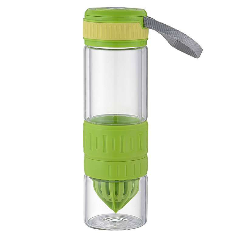 尼豪玻璃柠檬杯 活力瓶 柠檬水杯 多功能榨汁杯 魔力瓶包邮 绿色