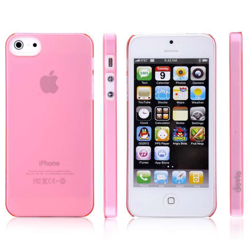 迪沃(devia) 蝉翼磨砂系列 适用于苹果iPhone5/5s 手机保护壳/套 透粉
