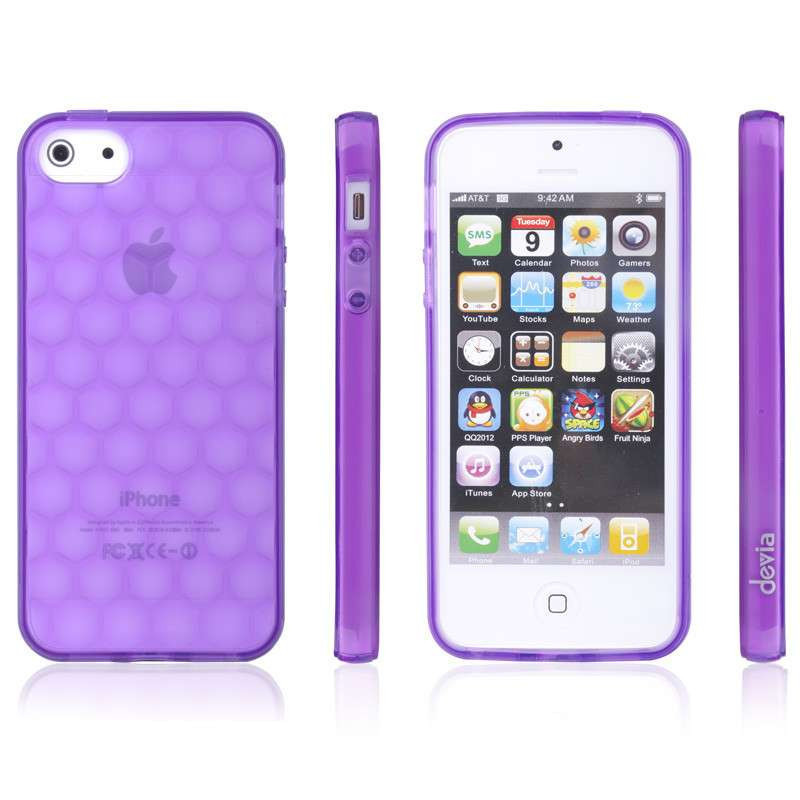 迪沃(devia) 梦幻水立方系列 适用于苹果iPhone5/5s 手机保护壳/套 透紫