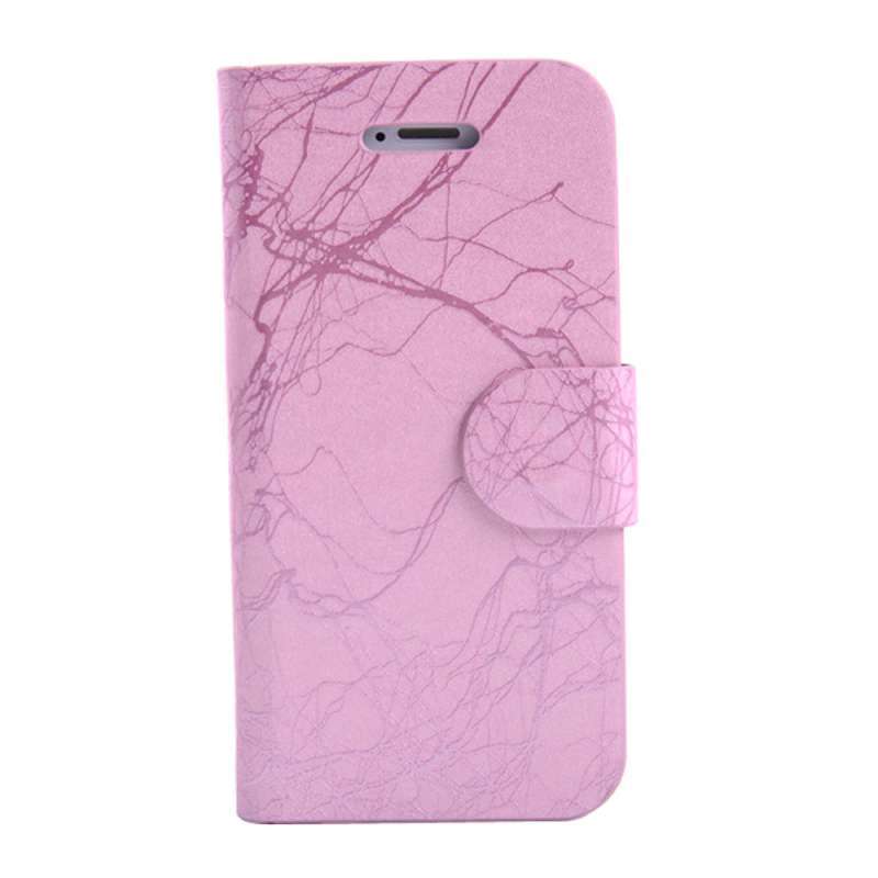 Imarku 艾玛酷 iphone4s 闪电纹皮套 火树纹 苹果4 手机壳 手机皮套 4代保护套 粉色