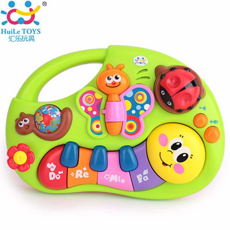 汇乐玩具（HUILE TOYS）手指启蒙学习琴 927 掌上益智学习琴/婴儿宝宝哄睡安抚音乐玩具 塑料