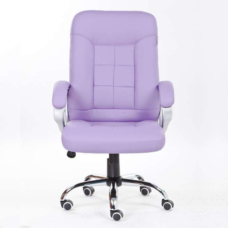 择木宜居 电脑椅子 可旋转可后仰转椅 老板椅 椅子 尼龙脚紫色