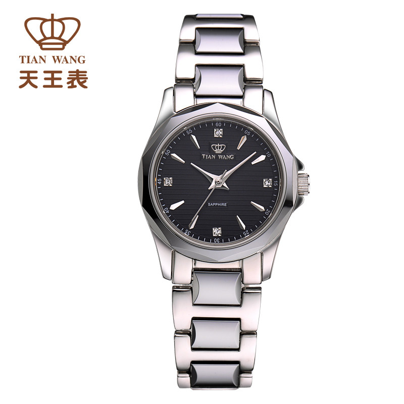 天王表(TIANWANG)手表 商务休闲复古手表精致时尚情侣女表LS3673S