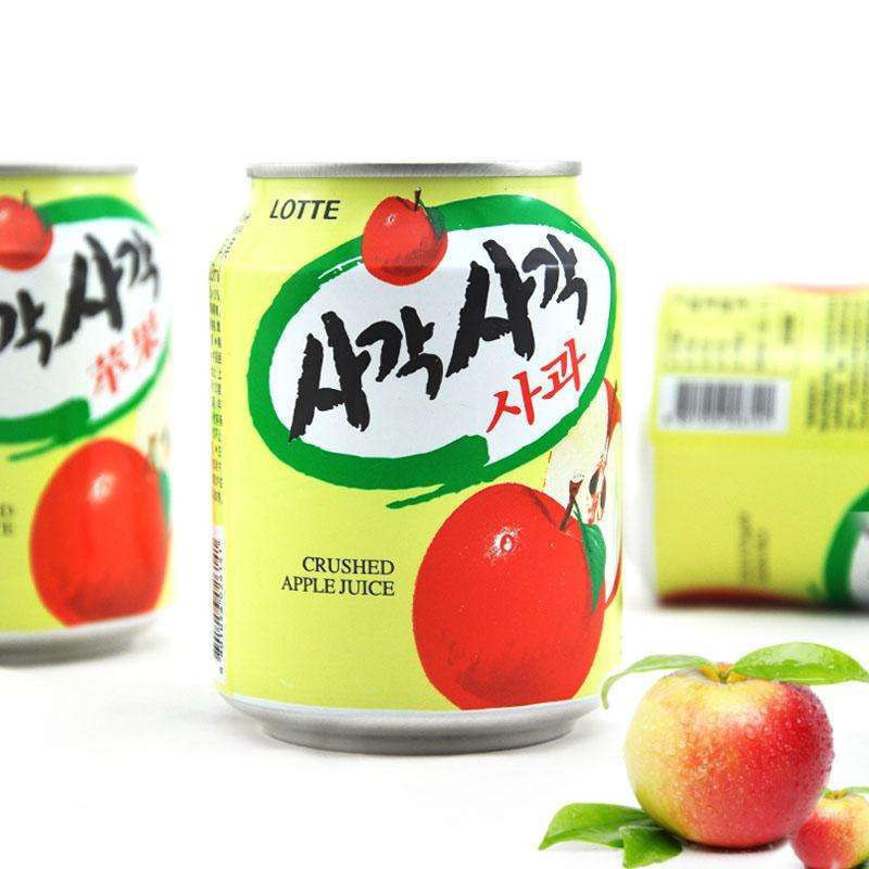 韩国进口 乐天苹果汁饮料238ml