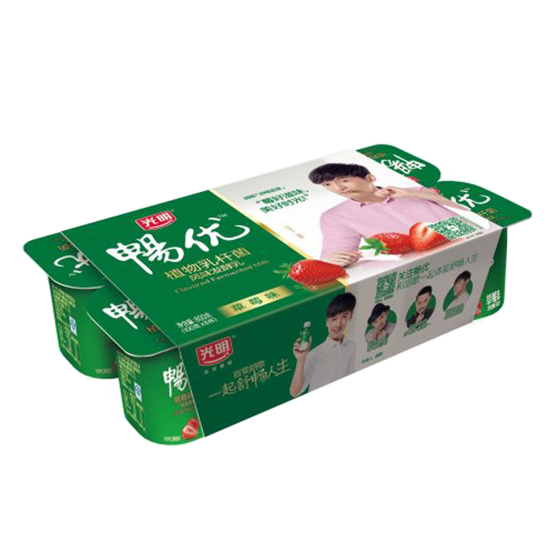 光明畅优优酪乳发酵乳草莓8连杯100g*8