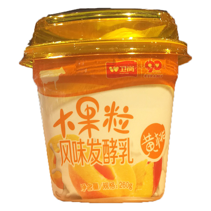 卫岗大果粒黄桃酸牛奶260g